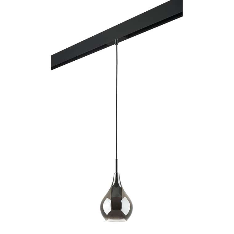 Светильник д/1-фазн трека PENTOLA 1х25W G9 ХРОМ/ДЫМЧАТЫЙ/ЧЕРНЫЙ (803037+595007)