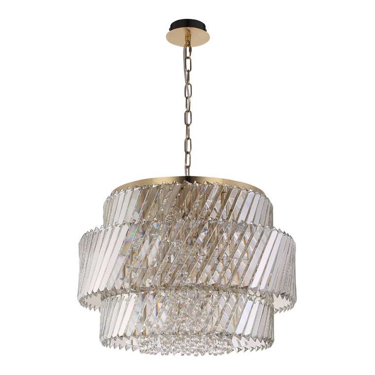 Светильник подвесной ST-Luce латунь/прозрачный E14 12*40W RITZ