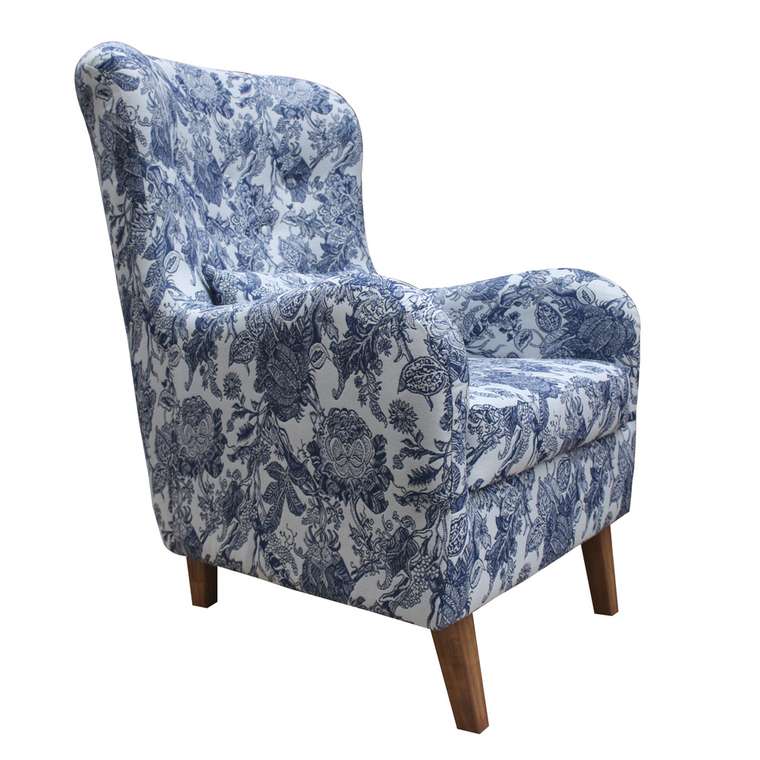 Кресло Нео Голландия бело-синего цвета