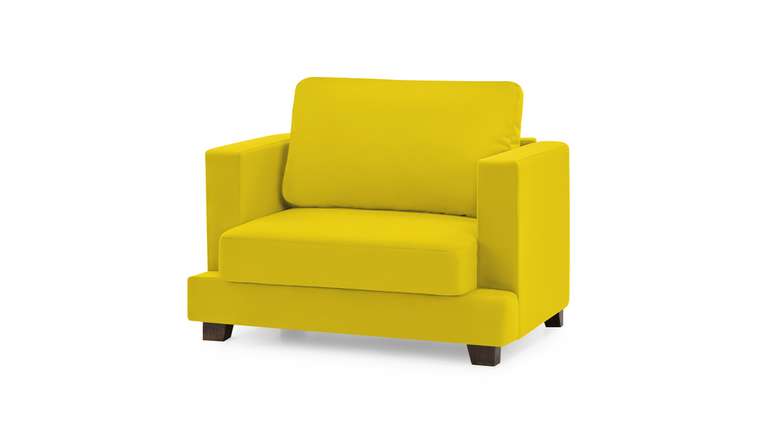 Кресло Плимут желтого цвета