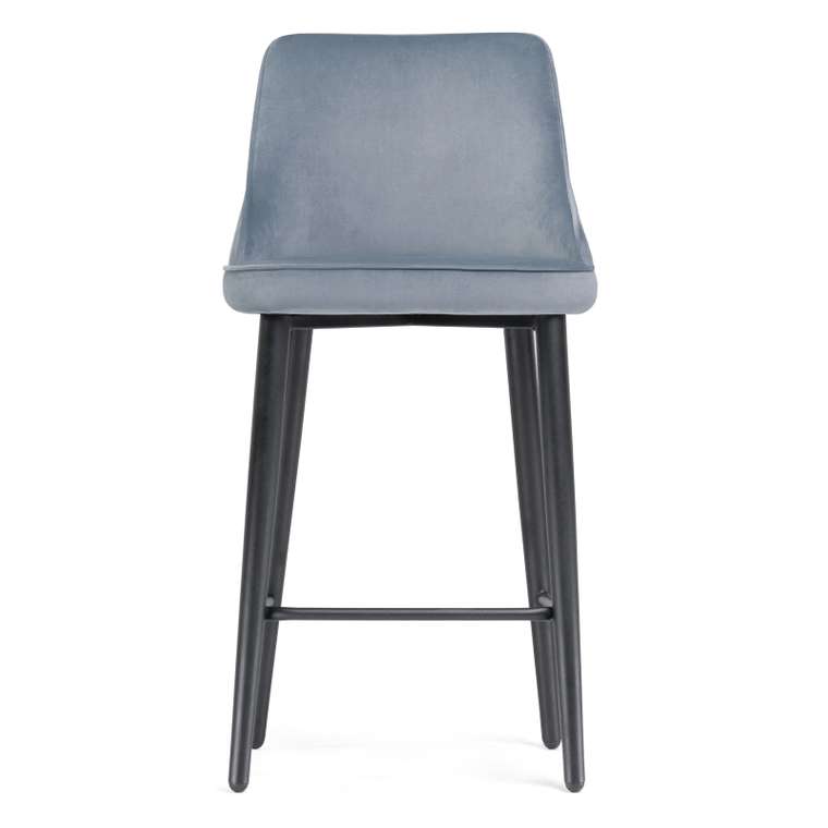 Полубарный стул Атани серо-синего цвета