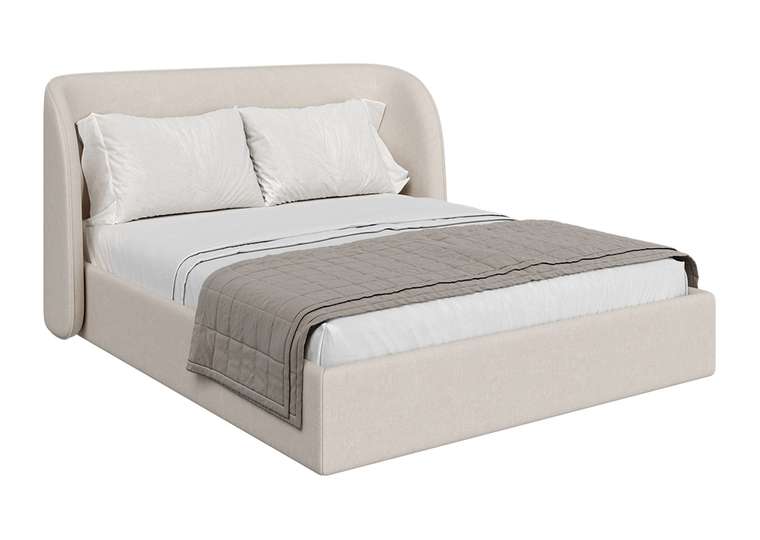 Кровать Classic 160х200 молочного цвета с подъемным механизмом