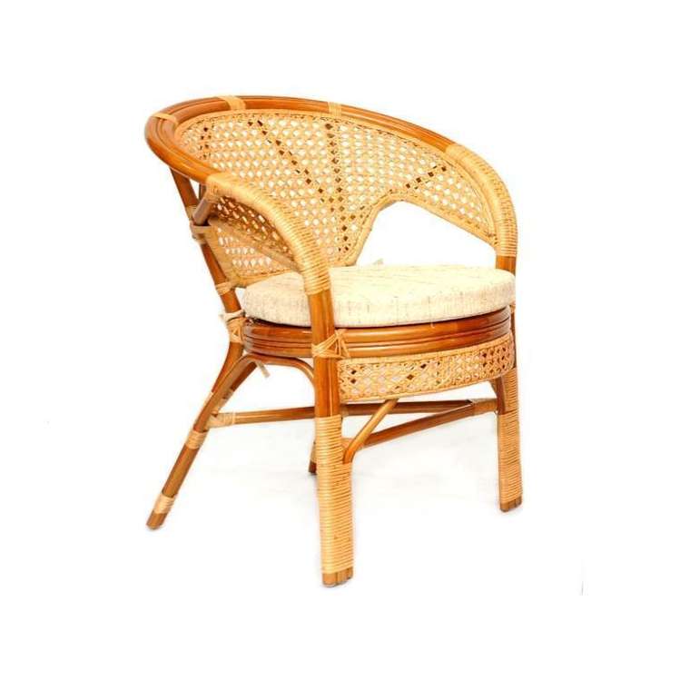 Кресло "Пеланги" из ротанга с ажурным плетением