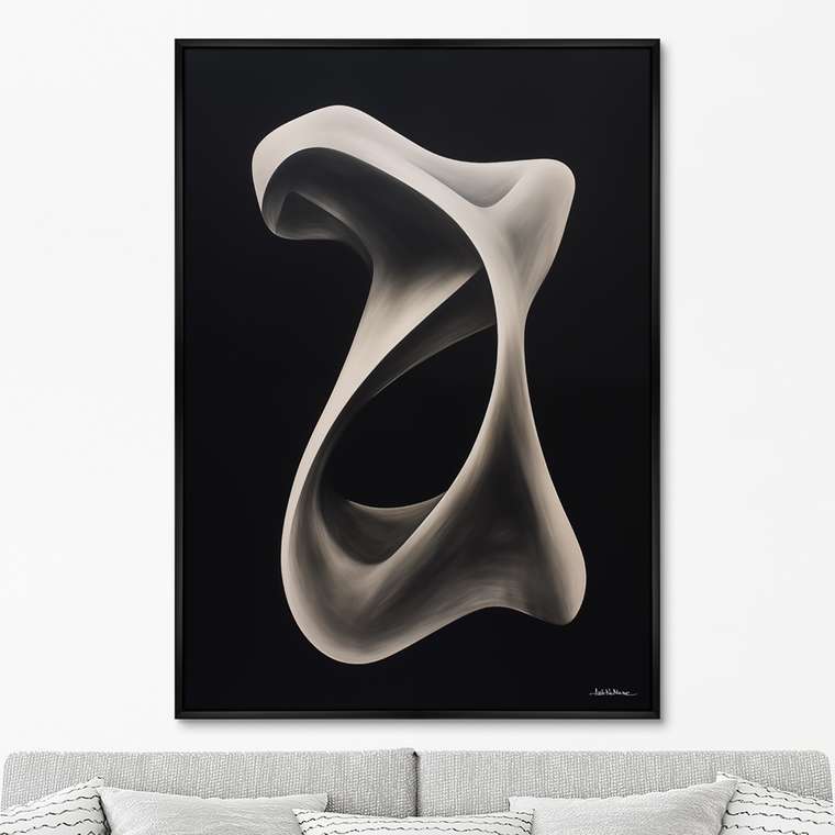 Репродукция картины Streamlined shapes, No 1, 2024г.