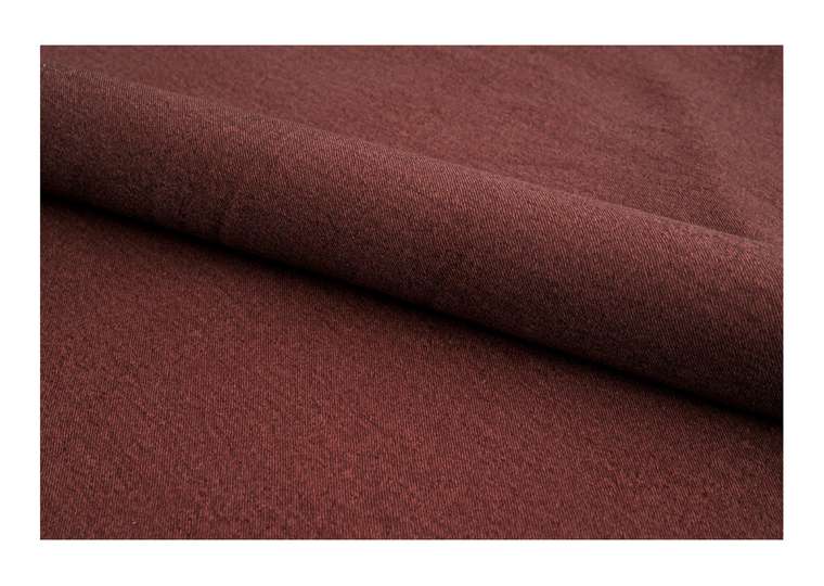 Банкетка Fjord 80 бордового цвета с черным основанием