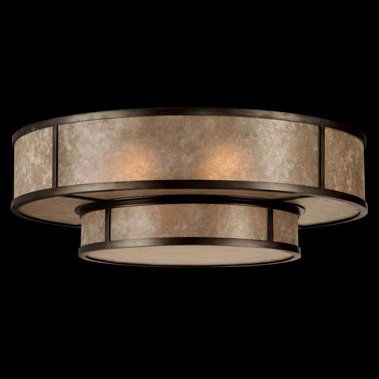 Потолочный светильник Fine Art Lamps "Singapore Moderne" из металлического каркаса бронзового цвета с патиной