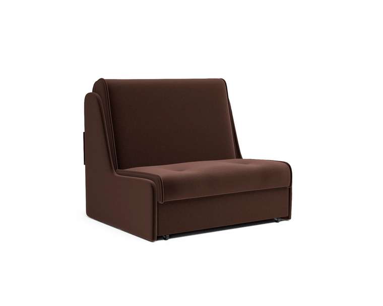 Прямой диван-кровать Аккордеон 2 коричневого цвета