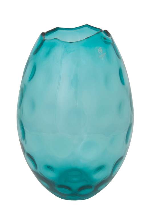 Настольная ваза Blue Glass Vase из стекла