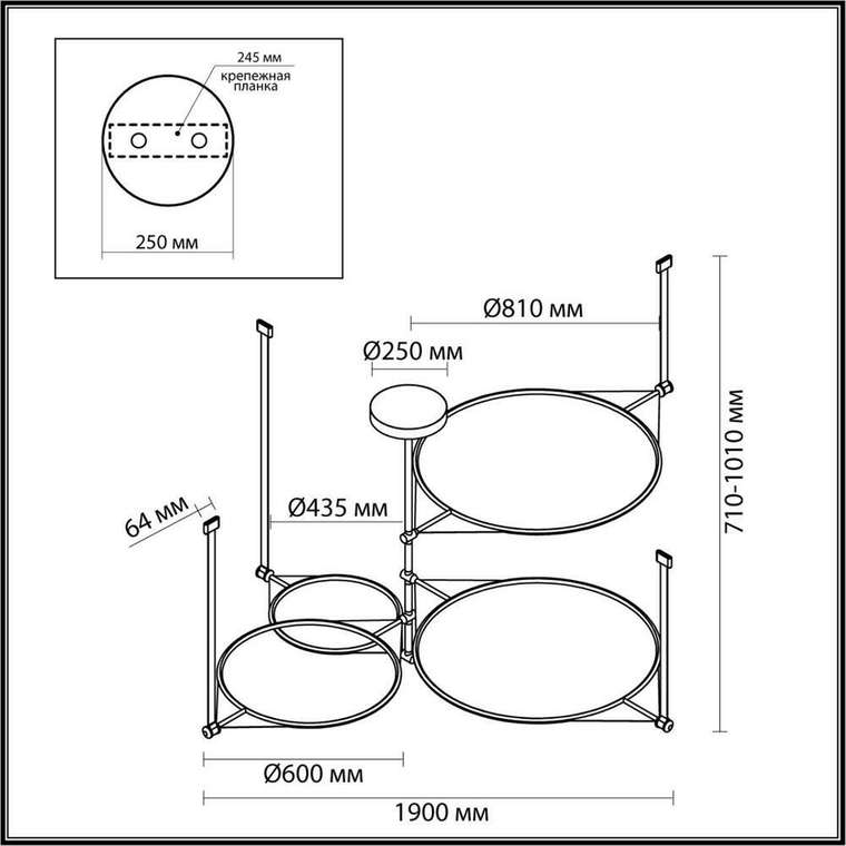 Потолочная люстра Odeon Light VIKEMA 4995/150L