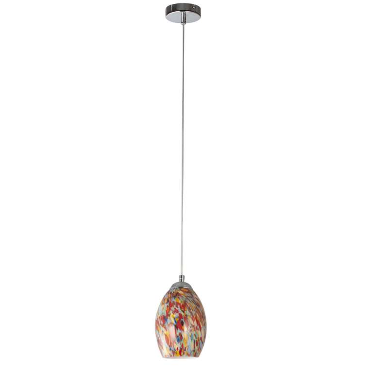 Люстра CERAMO 1х12W E27 ЛАТУНЬ/БЕЛЫЙ