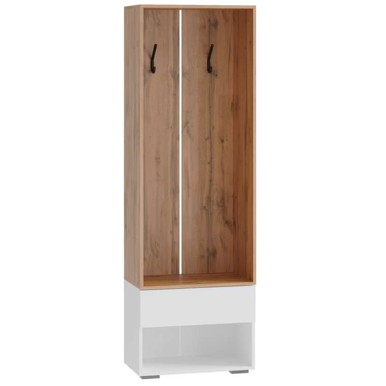 Прихожая Роут бело-бежевого цвета