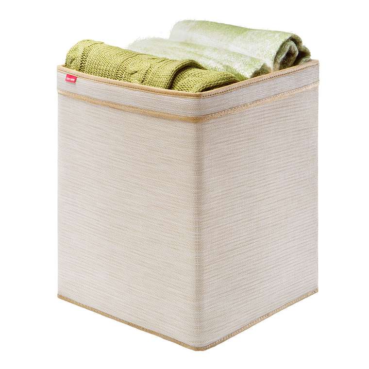 Корзина Casy Home для хранения с ручками бежевая