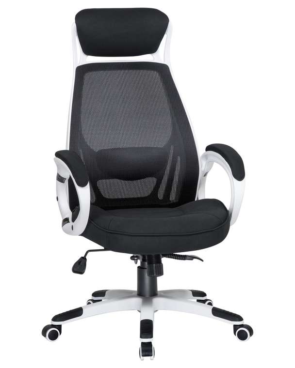 Офисное кресло для руководителей Steven бело-черного цвета