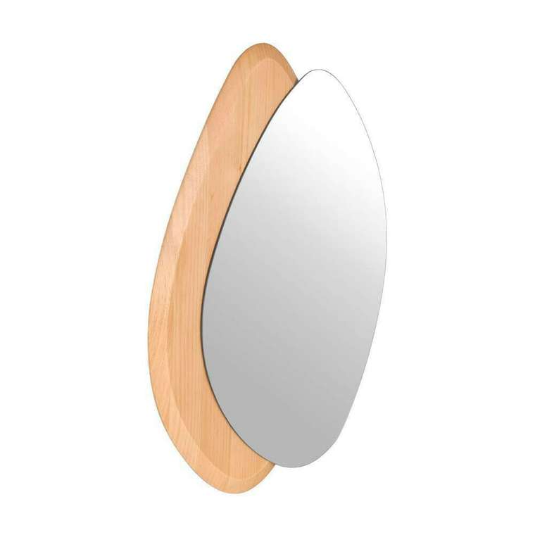 Настенное зеркало Lioma 48х68 бежевого цвета