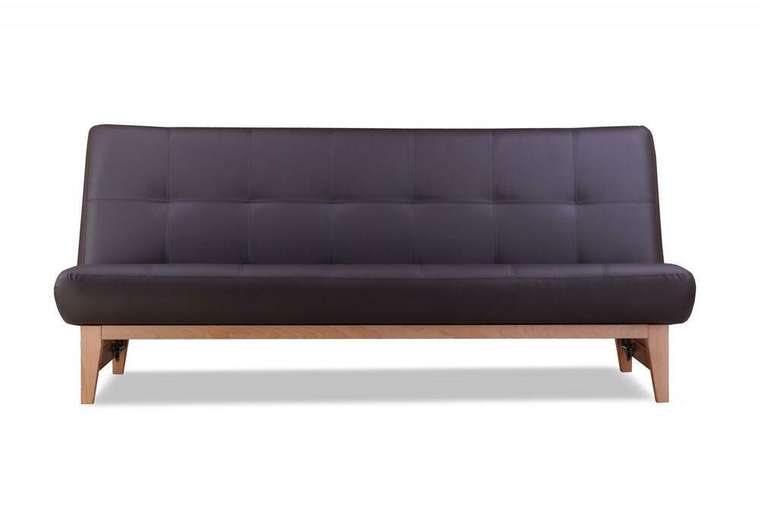 Прямой диван-кровать Альберо Комфорт коричневого цвета