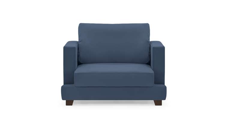 Кресло Плимут синего цвета