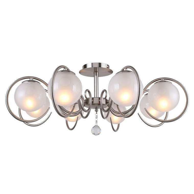 потолочная люстра Fabbio  металл, стекло 8*E14*40W, excluded