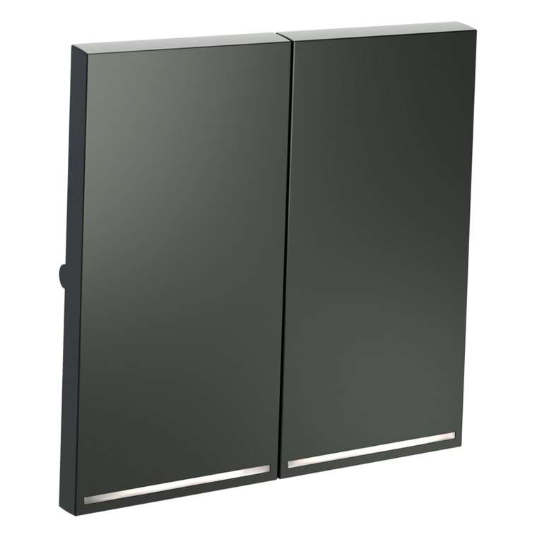 Клавиши для выключателя/переключателя двухклавишного с подсветкой, S70 (титан)