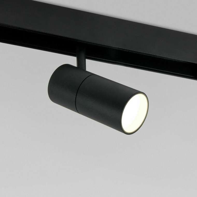 Трековый светильник Slim Magnetic R01 черного цвета