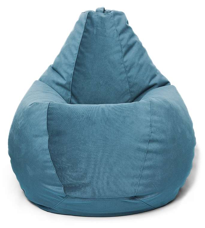 Кресло мешок Груша Maserrati 17 S синего цвета 
