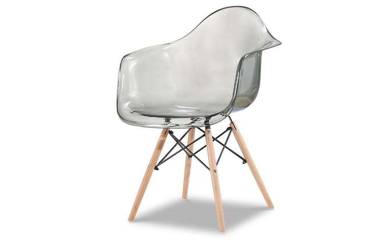 Стул-кресло с сиденьем из пластика