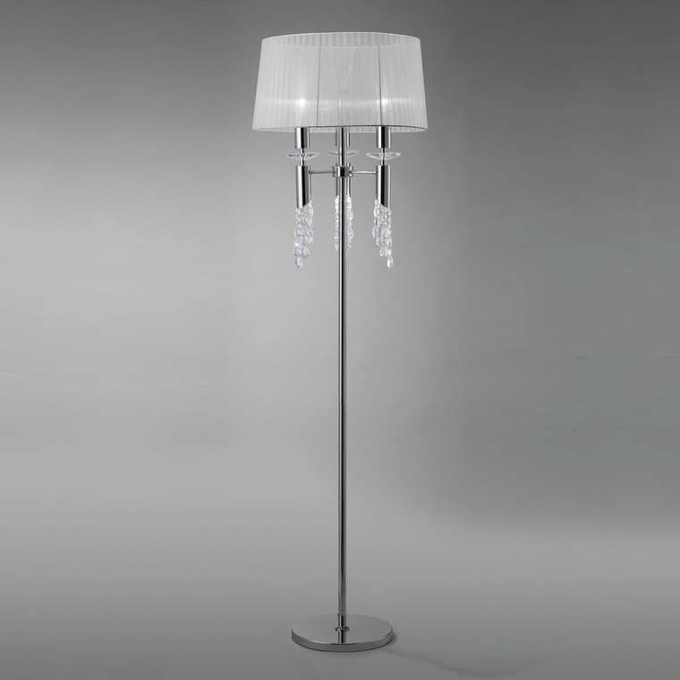 Торшер Tiffany 3869 (ткань, цвет белый)