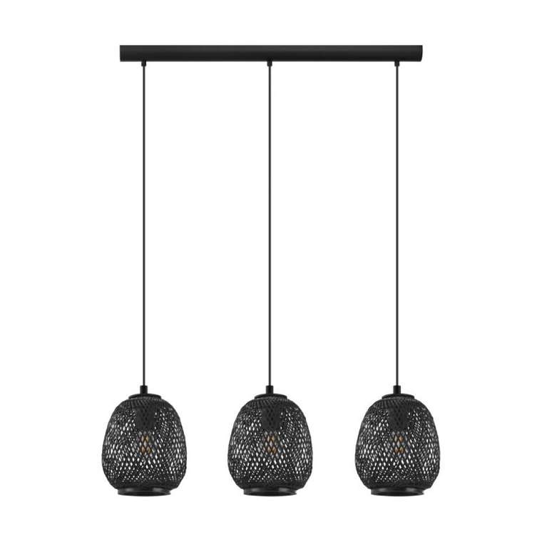 Подвесная люстра DEMBLEBY 43266 (дерево, цвет черный)