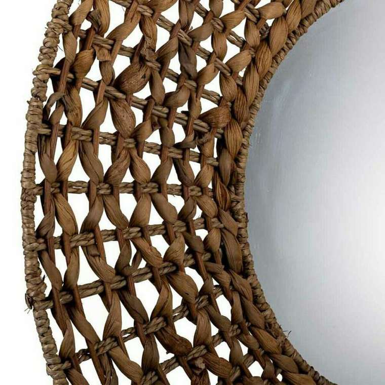 Настенное зеркало Коричневый 3 x 61 x 61 cm круги
