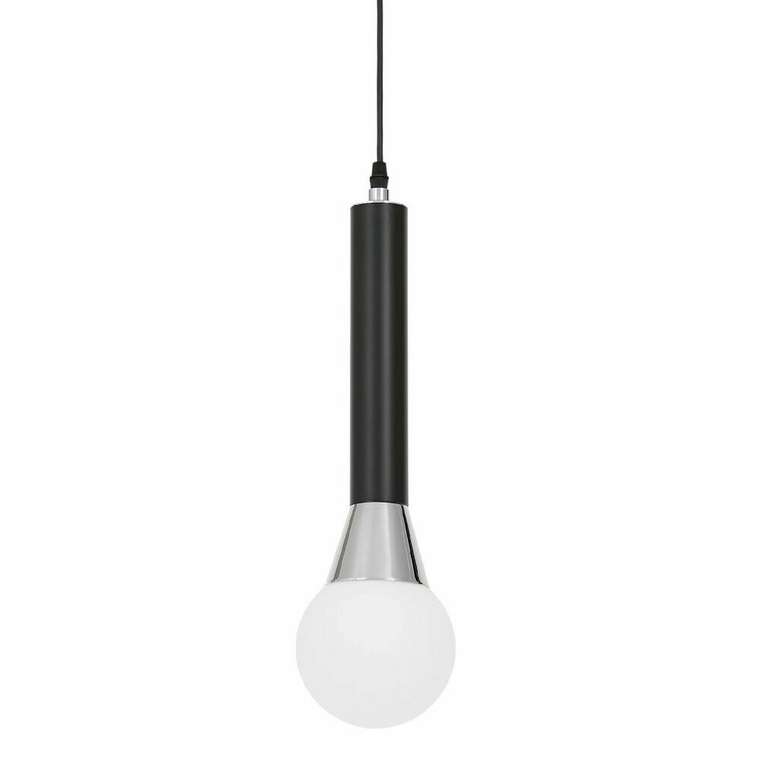 Подвесной светильник Folino LDP 7012-1B BK+CHR (стекло, цвет белый)