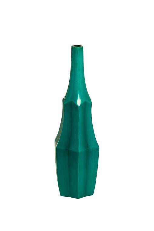 Декоративная ваза зеленого цвета
