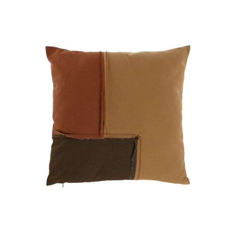 Декоративная подушка Boho 45x45 коричнево-терракотового цвета