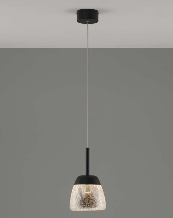 Подвесной светодиодный светильник Eir черного цвета