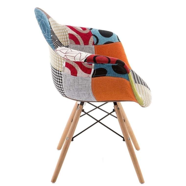 Кресло-стул Multicolor с деревянными ножками