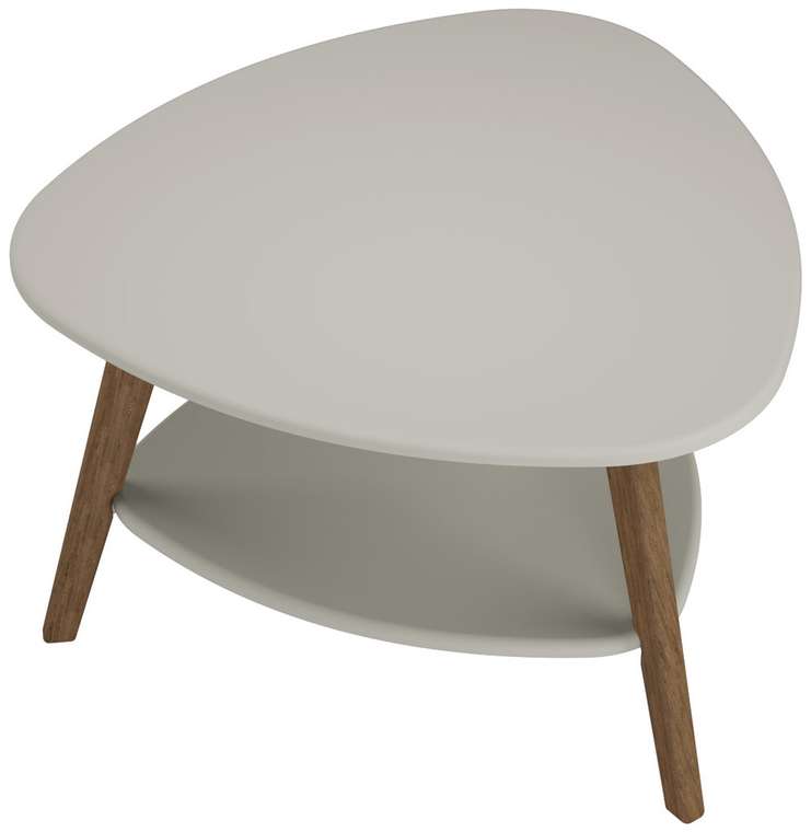 Стол журнальный Бруклин серо-бежевого цвета