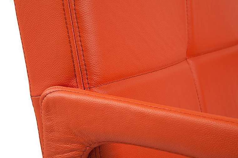 Кресло "Aster Chair" Оранжевая Кожа