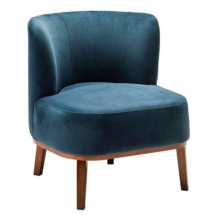 Кресло Шафран темно-синего цвета