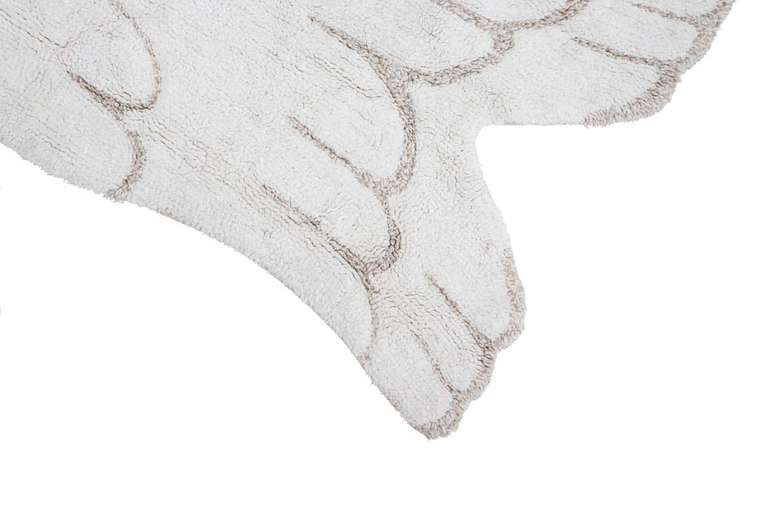 Ковер Silhouette Wing 75х100 белого цвета