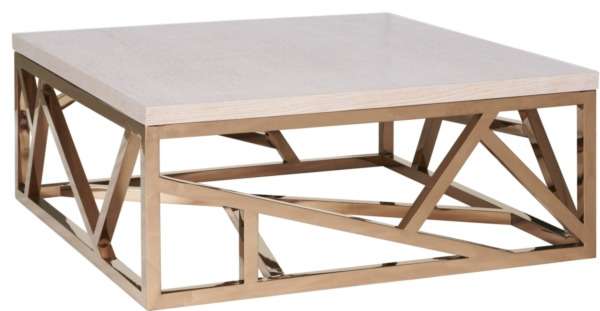 Стол журнальный Geometric из дерева и металла 