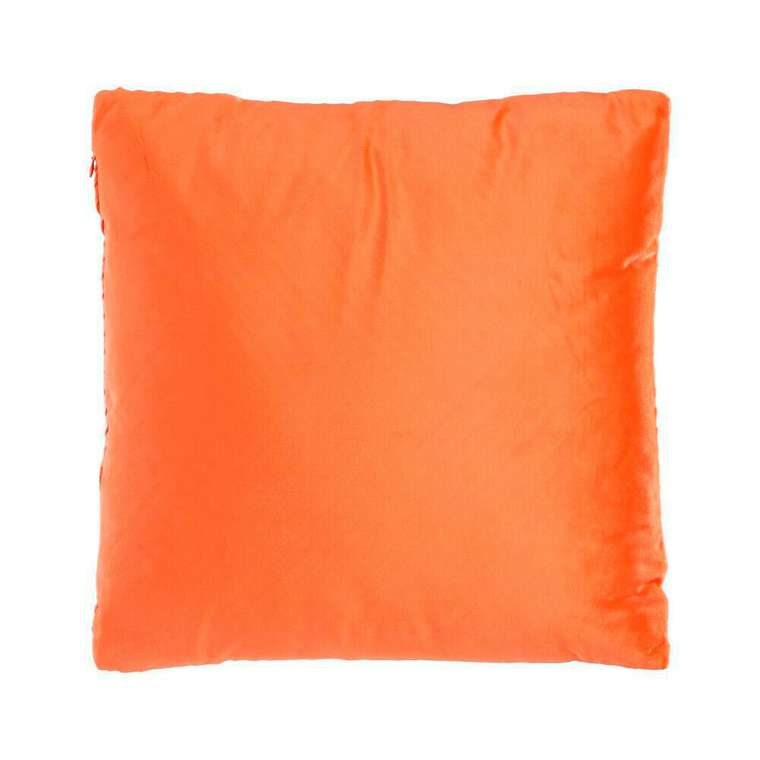 Декоративная подушка Shoura 45х45 оранжевого цвета