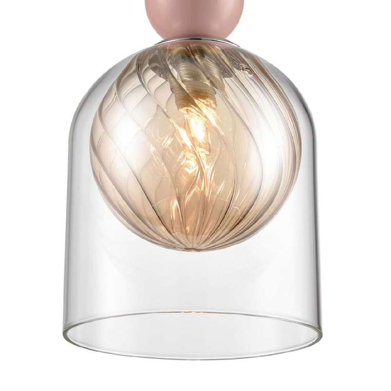 Подвесной светильник Gallo 8067/1A (стекло, цвет шампань)