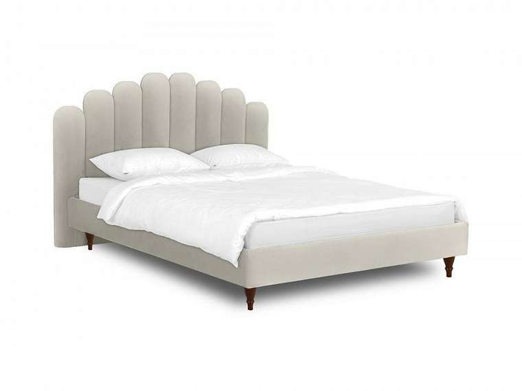 Кровать Queen II Sharlotta L 160х200 светло-серого цвета 