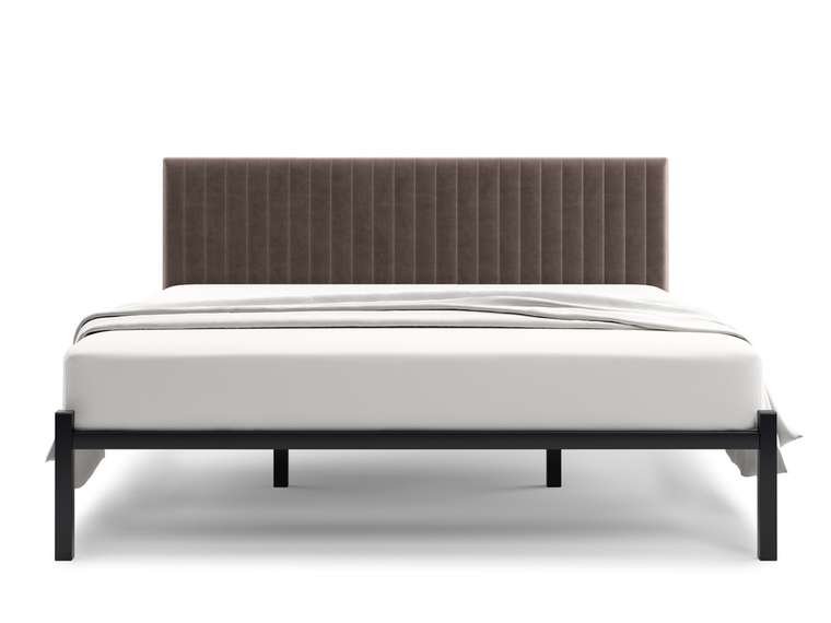 Кровать Лофт Mellisa Steccato 120х200 темно-коричневого цвета без подъемного механизма