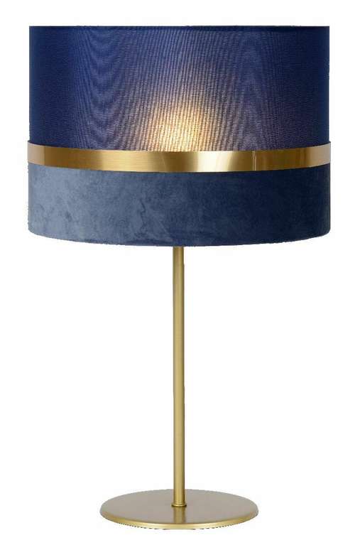 Настольная лампа Extravaganza Tusse 10509/81/35 (ткань, цвет синий)