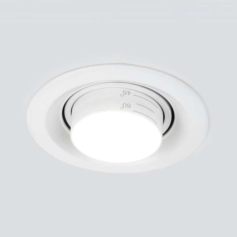 Встраиваемый светодиодный светильник с регулировкой угла освещения 9919 LED 10W 4200K белый Zoom