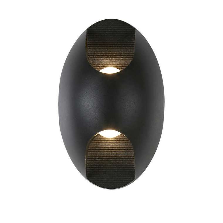 уличный настенный светильник Bidirect  металл, стекло 2*LED*3W, 480LM, 3000K, IP54, included