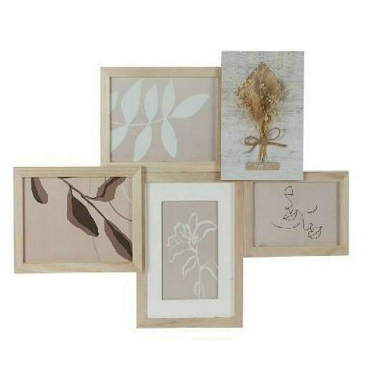 Фоторамка 53 x 2,4 x 39,5 cm Стеклянный Натуральный Shabby Chic