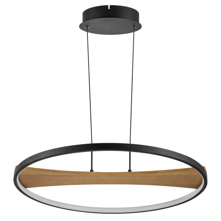 Люстра LODI LED 36W 2880LM ЧЕРНЫЙ/ДЕРЕВО 3000K