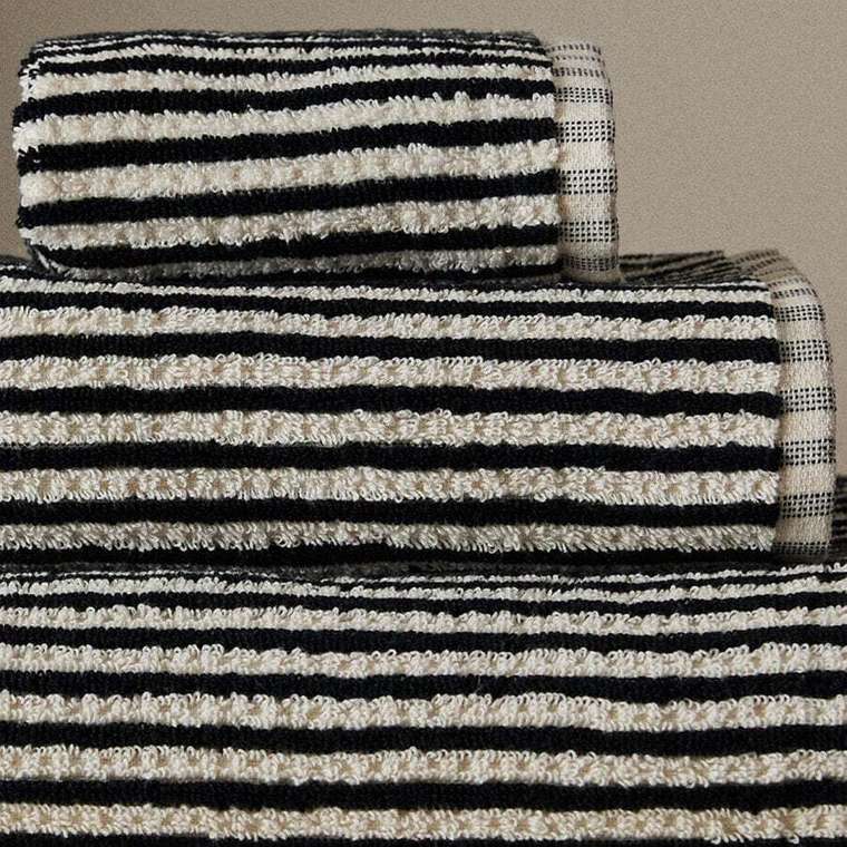 Хлопковое банное полотенце из окрашенной нити