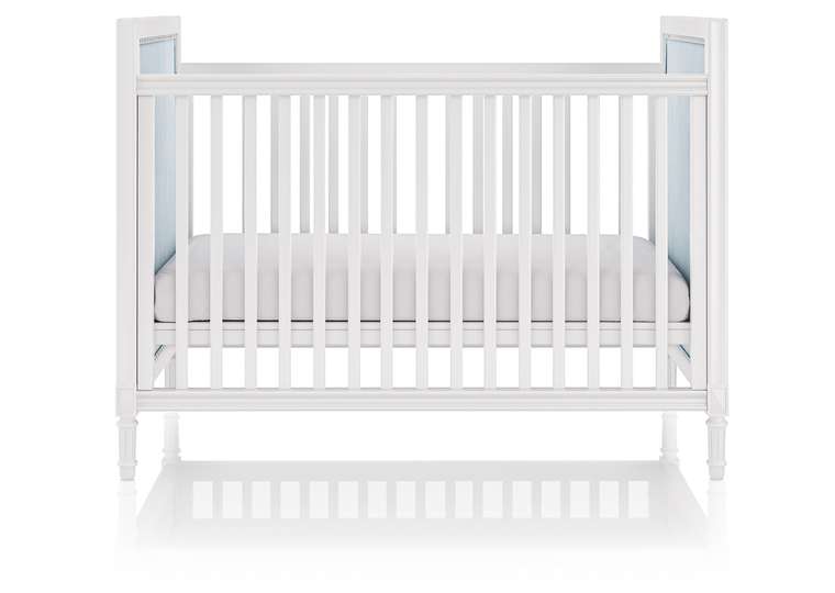 Кроватка Elit 70х140 бело-голубого цвета