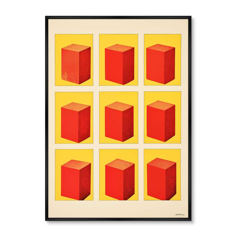 Репродукция картины Colors and shape space, No 1, 2024г.